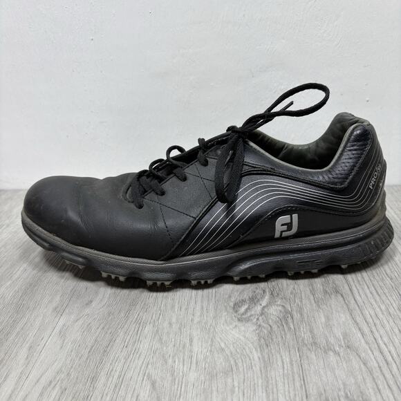 FootJoy Men's Pro SL Golf Shoes Spikeless Black 53273 Size 8.5 M Used - Picture 8 of 11